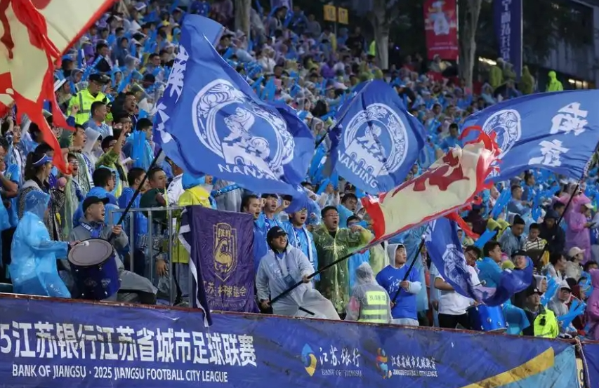 铁杆球迷聚集看台，为心爱球队加油助威的简单介绍
